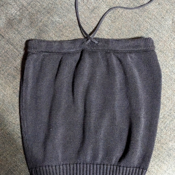 CELINE Knitwear Silk Crop Top - Picture 2 of 3